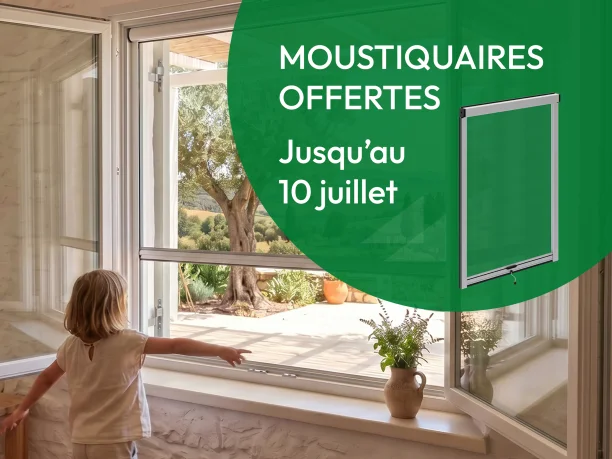 Cet été, ouvrez vos fenêtres : TRIOLA vous offre vos moustiquaires