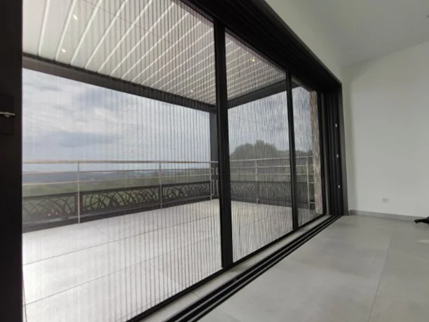 Moustiquaire plissée laterale