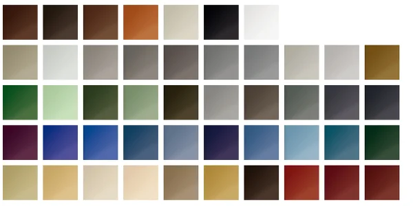 Couleurs et finitions