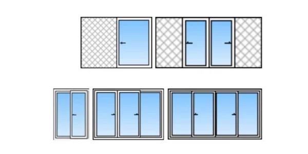 Baie vitrée coulissante bois