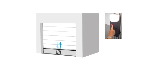 Porte de garage sectionnelle motorisée