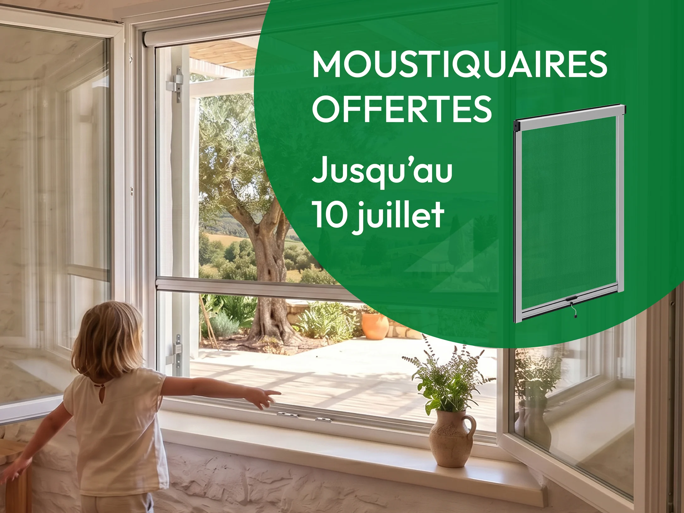 Cet été, ouvrez vos fenêtres : TRIOLA vous offre vos moustiquaires